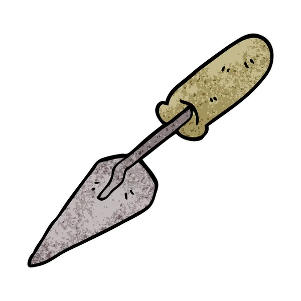 Cartoon Doodle Trowel Vector Illustration — Stock Vector