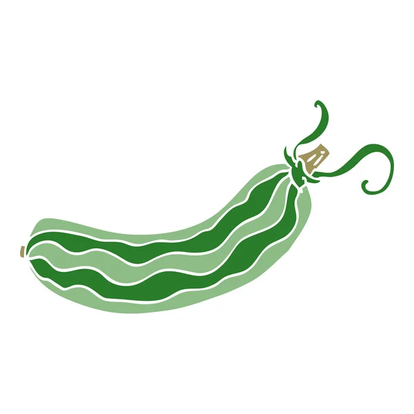Cartoon Doodle Cucumber Vector Illustration — Stock Vector