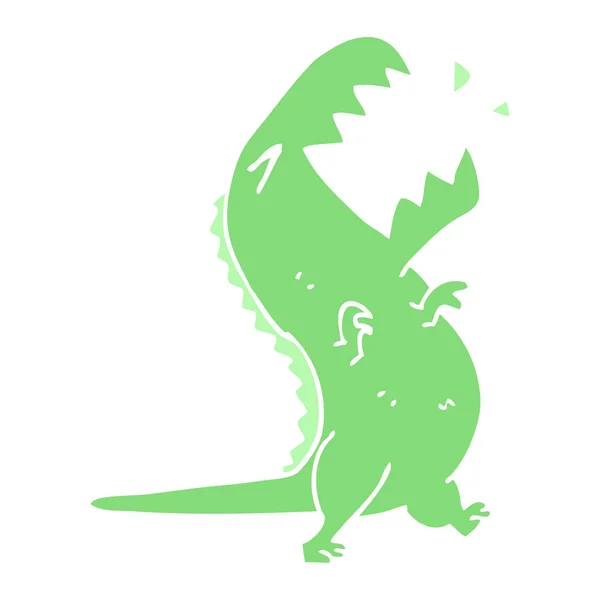 Zeichentrick Doodle Brüllt Rex — Stockvektor