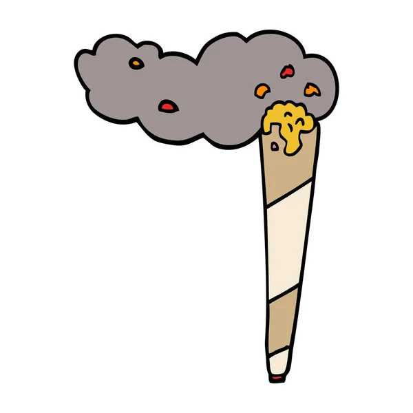 Cartoon Doodle Joint Flaches Symbol Isoliert Auf Weißem Hintergrund Vektor — Stockvektor
