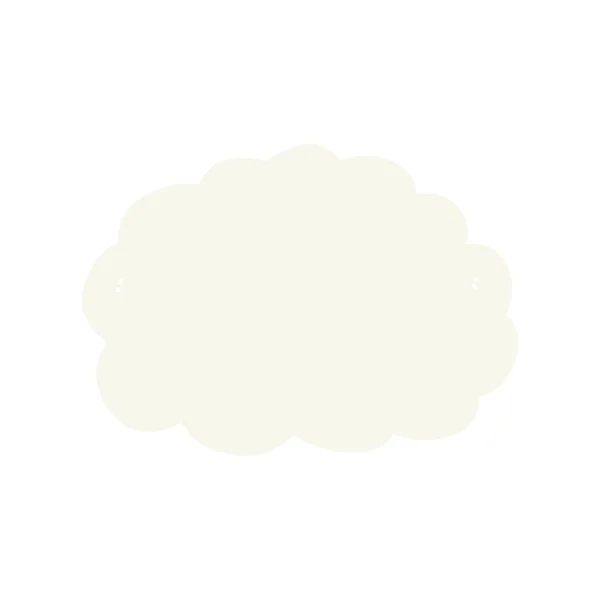 Flache Farbe Stil Cartoon Wolke — Stockvektor