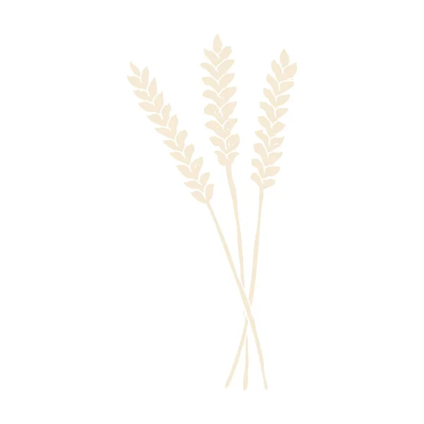 小麦平面颜色例证 — 图库矢量图片