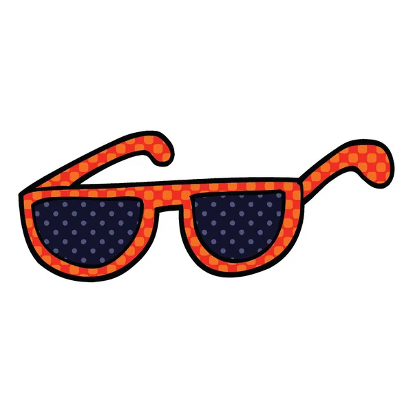 Comic Stil Cartoon Sonnenbrille — Stockvektor