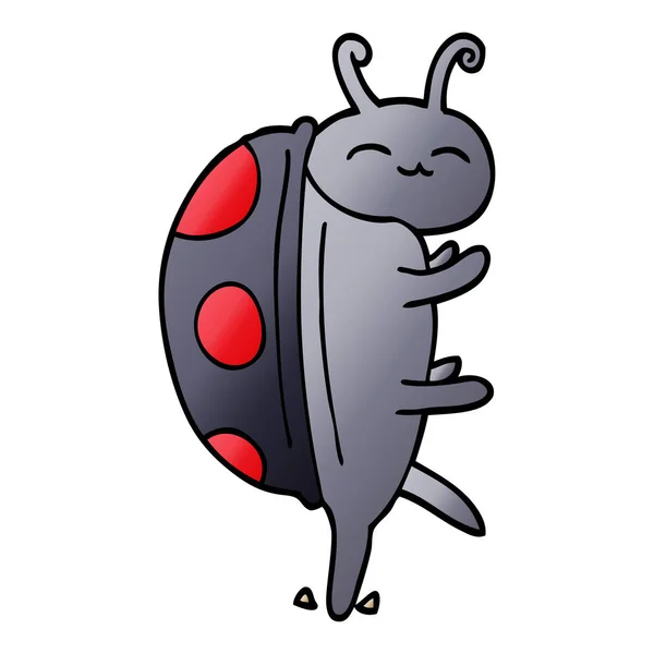 动画片涂鸦逗人喜爱的 Bug — 图库矢量图片