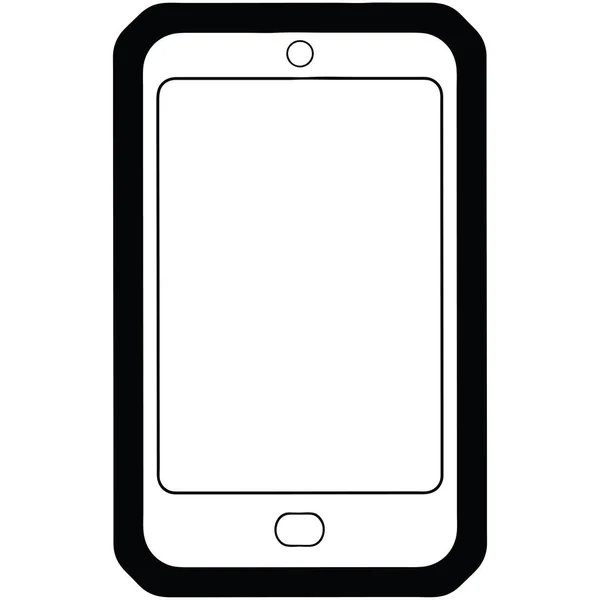Icona Grafica Vettoriale Del Telefono Cellulare — Vettoriale Stock