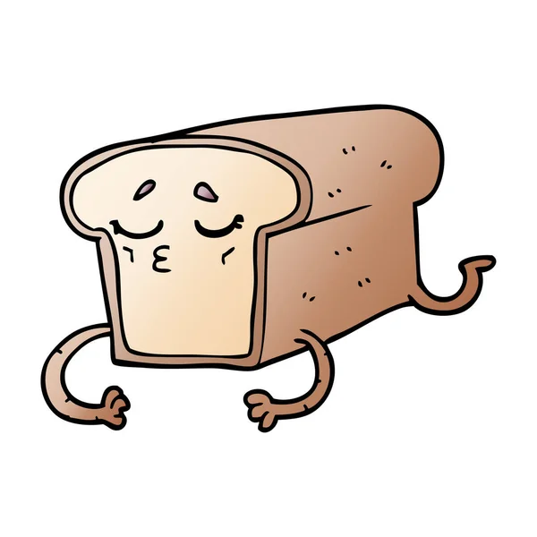 Cartoon Doodle Limpa Bröd — Stock vektor