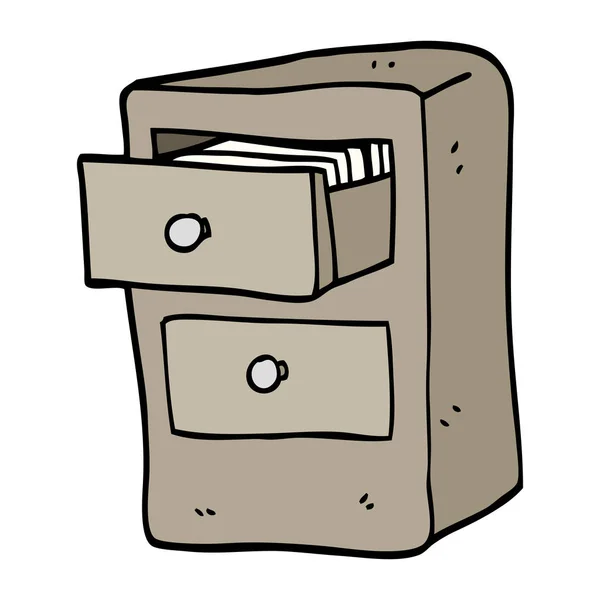 Handgezeichnete Doodle Stil Cartoon Schubladen Von Dateien — Stockvektor