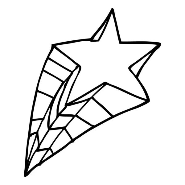 Dekorativní Hvězda Prvek Vektorové Ilustrace — Stockový vektor