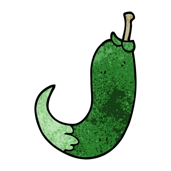 Kreslený Doodle Chilli Papričkou — Stockový vektor