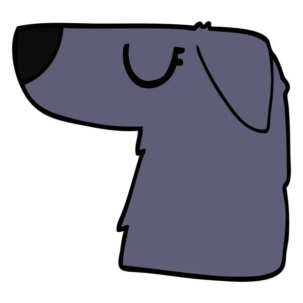 漫画落書き犬フラット アイコン白背景 ベクトル イラストに分離 — ストックベクタ