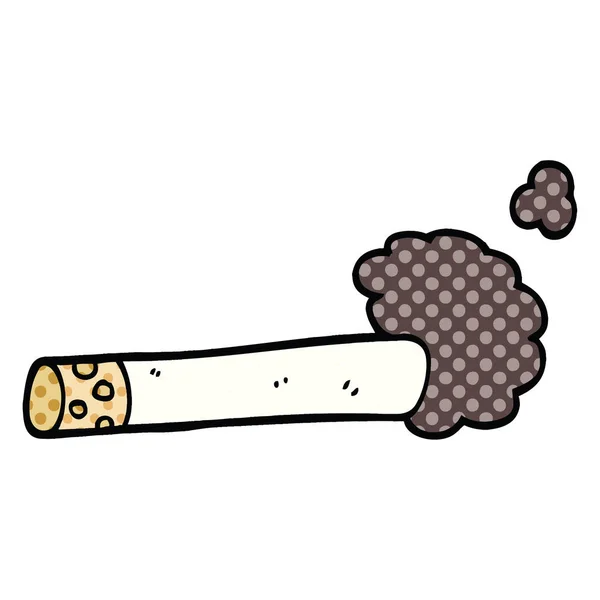 Cigarrillo Dibujos Animados Estilo Cómic — Vector de stock