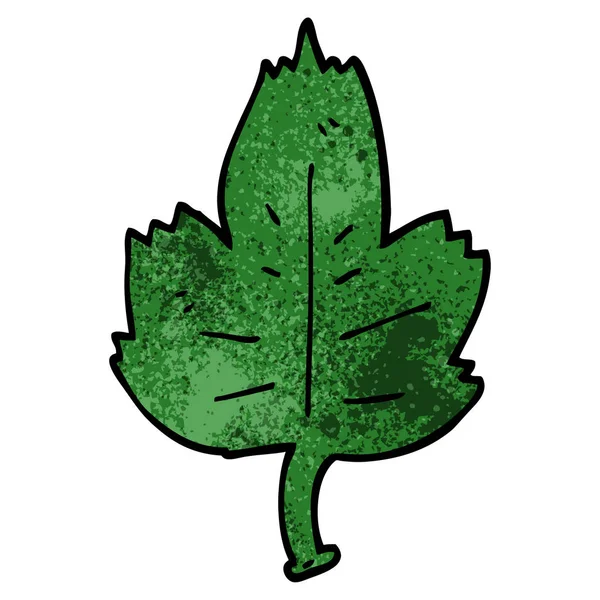 Cartoon Doodle Leaf Ilustração Vetorial —  Vetores de Stock