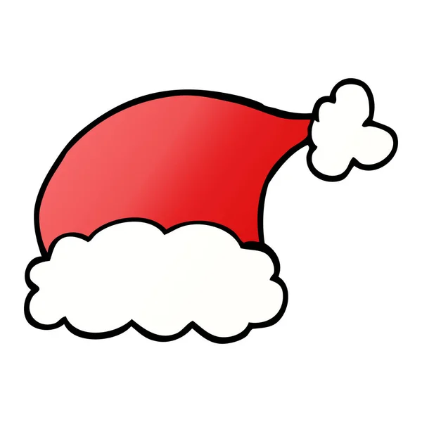 动画片涂鸦圣诞老人帽子 — 图库矢量图片