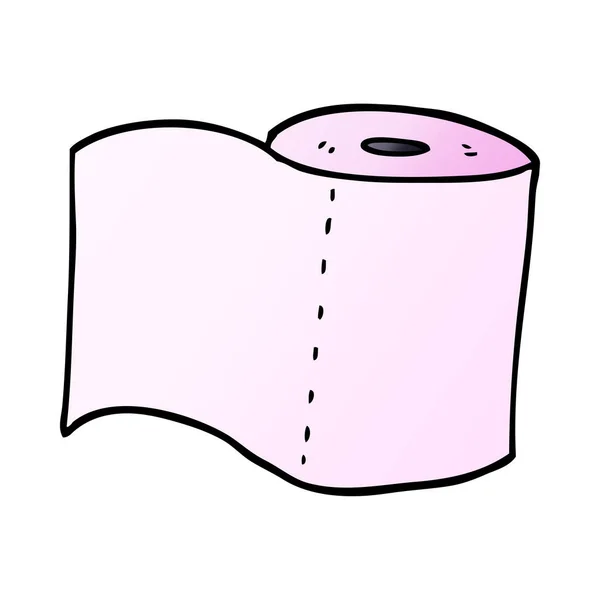 Cartoon Doodle Toilet Roll — Stock Vector