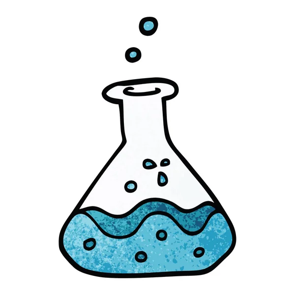Cartoon Doodle Chemische Flessen — Stockvector
