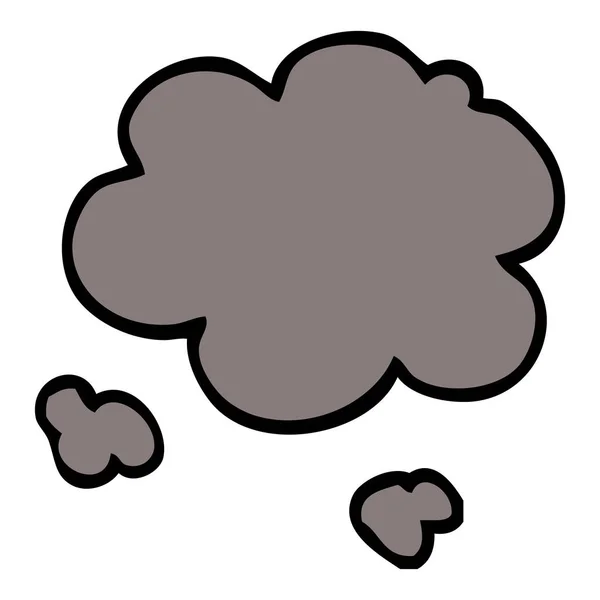 Cartoon Doodle Smoke Vector Design — Stock Vector