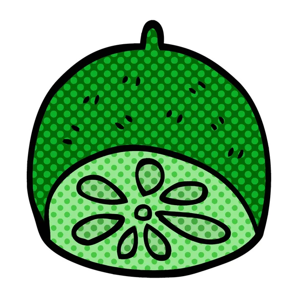 Γελοιογραφία Doodle Ασβέστη Φρούτων — Διανυσματικό Αρχείο