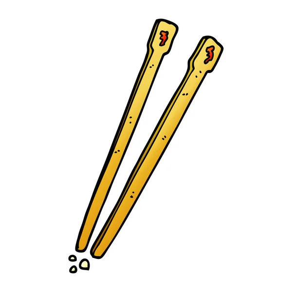 Cartoon Doodle Ätpinnar — Stock vektor