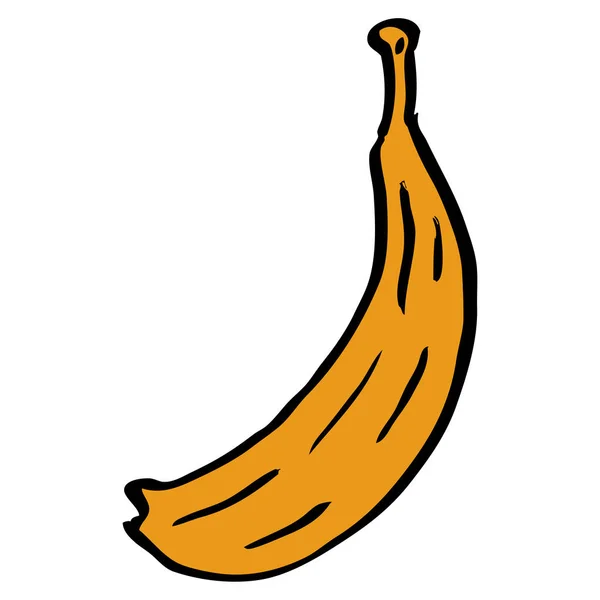 Kreskówka Doodle Banana Ilustracji Wektorowych — Wektor stockowy