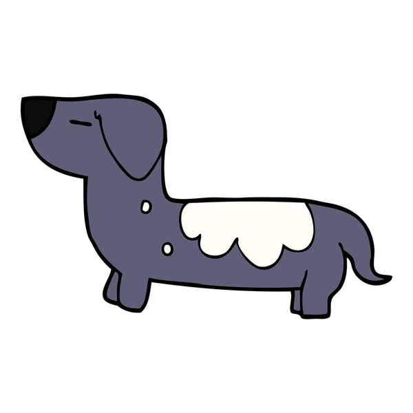 Cartoon Doodle Dog Isolated White Background — Stock Vector