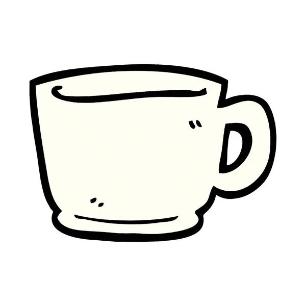 Copo Chá Doodle Desenhos Animados —  Vetores de Stock