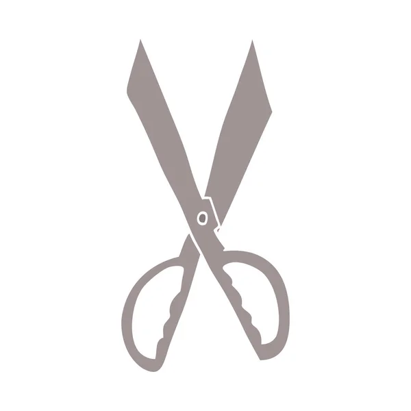 Cartoon Doodle Sewing Scissors — Stock Vector