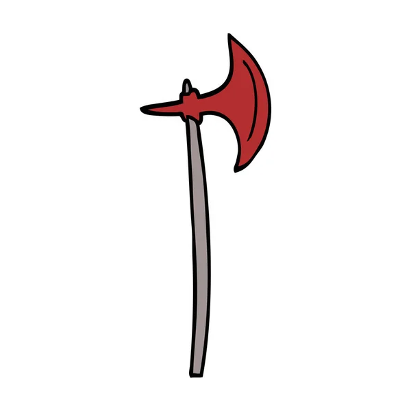 Cartoon Doodle Axe Ilustração Vetorial —  Vetores de Stock