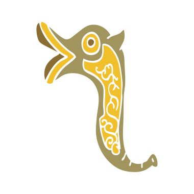 çizgi film doodle savaş trompet