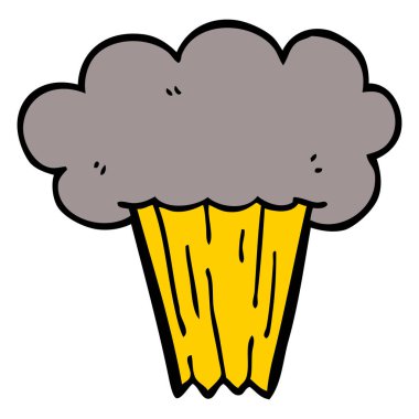 çizgi film doodle patlama, vektör çizim