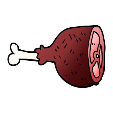 çizgi film doodle et ortak