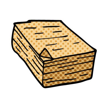 çizgi film doodle kağıt yığını