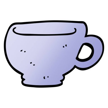 çizgi film doodle Kupası, vektör çizim