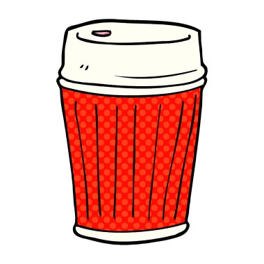 çizgi film doodle kahve almak