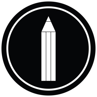 kalem vektör çizim dairesel simgesi