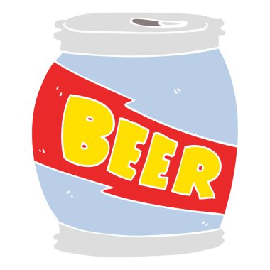 bira düz renkli çizimi