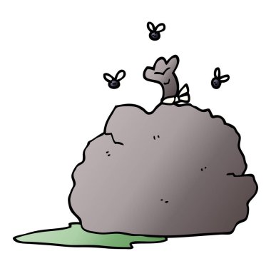 çizgi film doodle çöp torbası