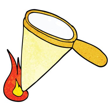 çizgi film doodle Büyüteç