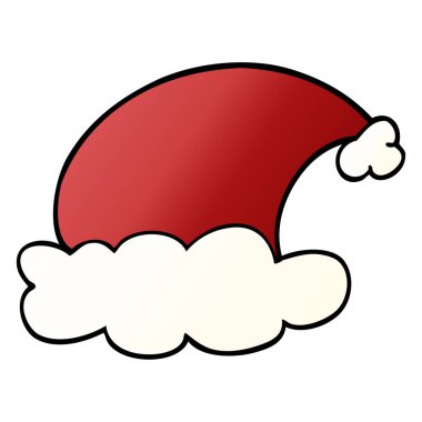 çizgi film doodle Noel şapka