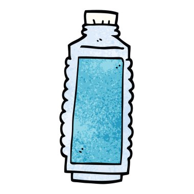 çizgi film doodle su şişesi