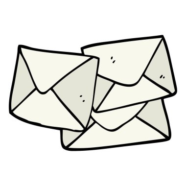 çizgi film doodle mektup, vektör tasarımı