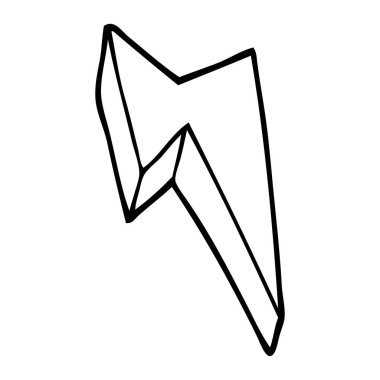 çizim karikatür dekoratif şimşek