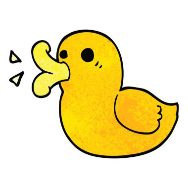çizgi film doodle lastik ördek