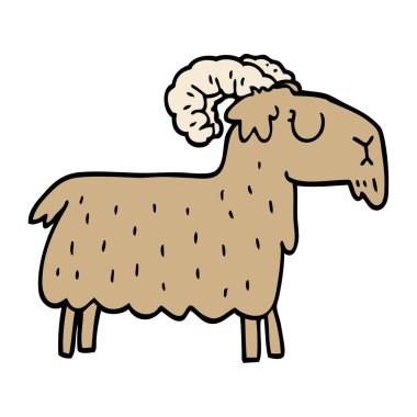 çizgi film doodle inatçı keçi