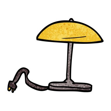 çizgi film doodle lamba vektör çizim