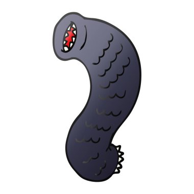 çizgi film doodle aç sülük