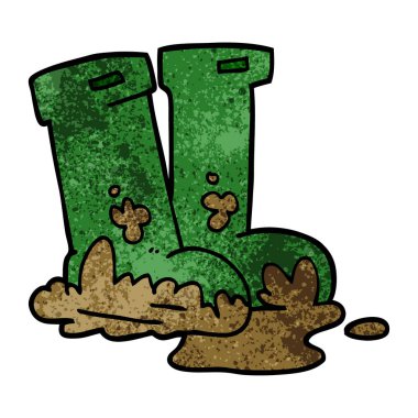 çizgi film doodle Wellington, vektör tasarımı