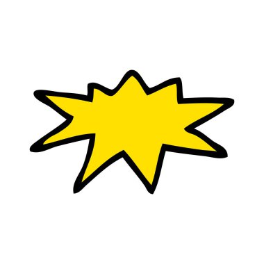 çizgi film doodle bang, vektör çizim