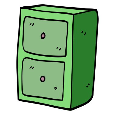 çizgi film doodle dosya dolabı