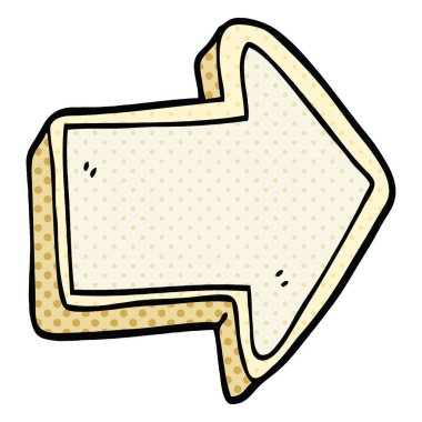 çizgi roman tarzı çizgi film ok işareti