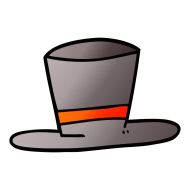 karikatür silindir şapka